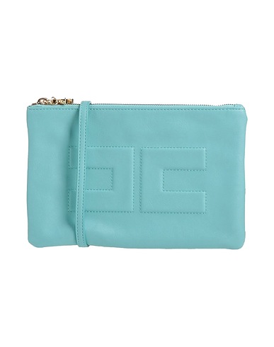 ELISABETTA FRANCHI BAGS Turquoise Textile fibres