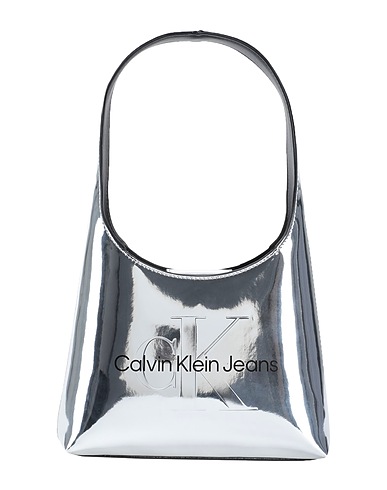 CALVIN KLEIN JEANS Handbag Silver 100% Polyurethane