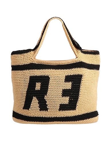 RƎBELLE Handbag Sand 100% Cotton, Polyurethane