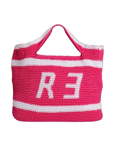 RƎBELLE Bolso de mano Fucsia 100% Algodón, Poliuretano