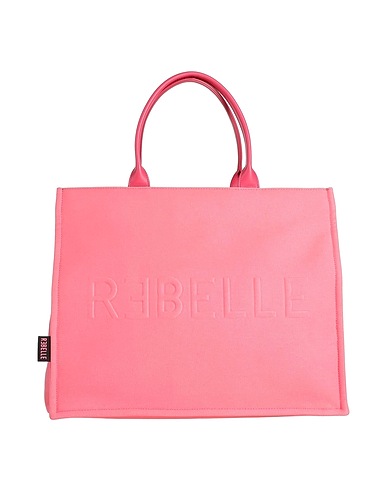 RƎBELLE Borsa a mano Salmone 100% Cotone, Poliuretano