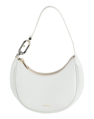 FURLA Bolso de mano FURLA PRIMAVERA S SHOULDER BAG
 Gris perla 100% Piel de ternera