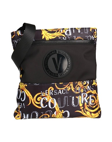 VERSACE JEANS COUTURE Across-body bag Black 100% Polyester