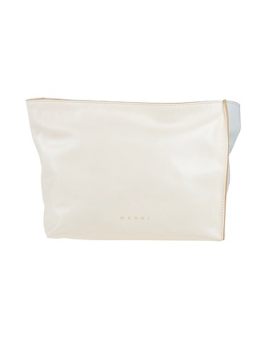 MARNI Borsa a mano Off white Fibre tessili
