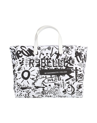 RƎBELLE Handtasche Weiß 100% Baumwolle