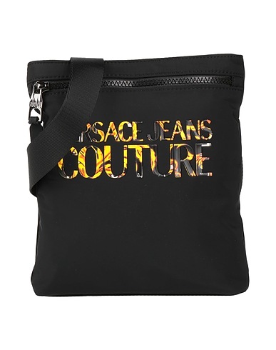 VERSACE JEANS COUTURE Across-body bag Black 100% Polyester