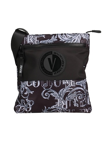 VERSACE JEANS COUTURE Umhängetasche Schwarz 100% Polyester