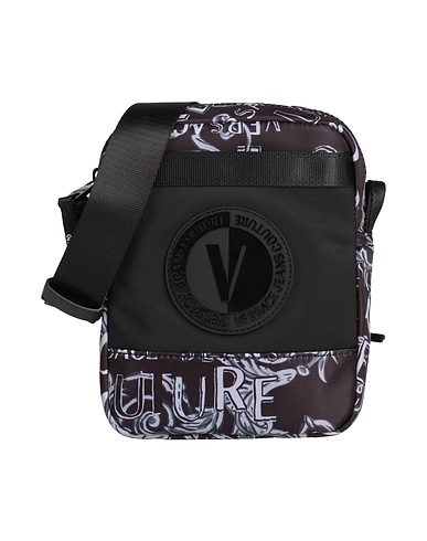 VERSACE JEANS COUTURE Across-body bag Black 100% Polyester