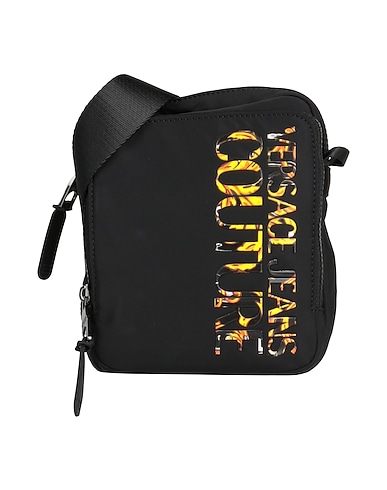 VERSACE JEANS COUTURE Umhängetasche Schwarz 100% Polyester