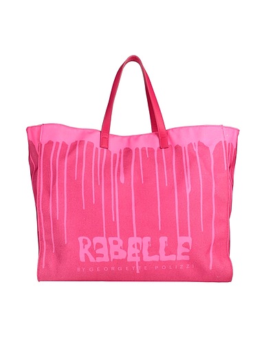 RƎBELLE Borsa a mano Fucsia 100% Cotone