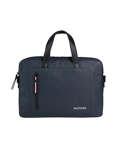 TOMMY HILFIGER ハンドバッグ ミッドナイトブルー ポリウレタン 100%