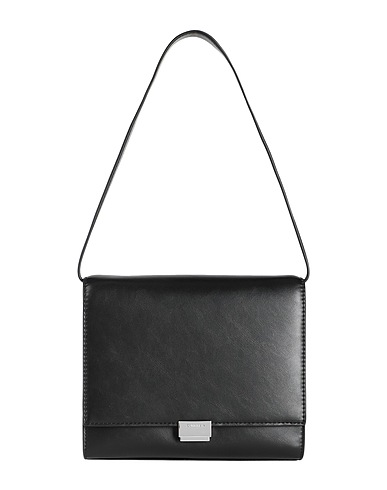 CALVIN KLEIN Handbag Black 51% Polyester, 49% Polyurethane