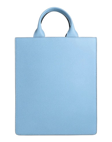 VALEXTRA Borsa a mano Blu chiaro 100% Pelle di vitello