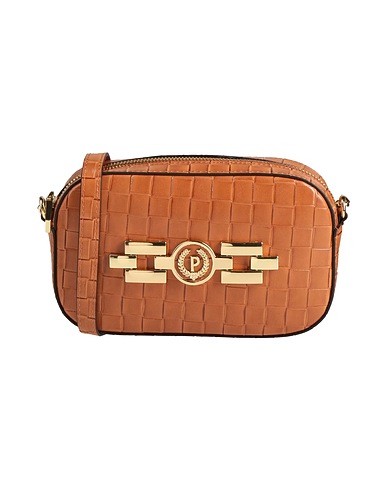 POLLINI Across-body bag Brown 100% Polyurethane