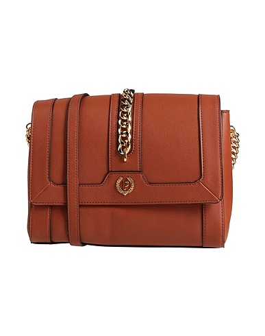 POLLINI Across-body bag Brown 100% Polyurethane