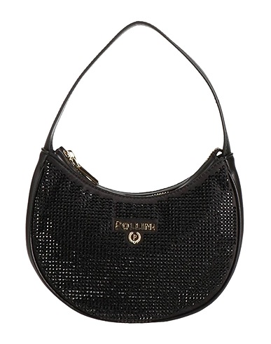 POLLINI Borsa a mano Nero 100% Poliestere