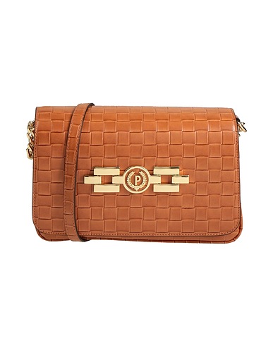 POLLINI Across-body bag Brown 100% Polyurethane