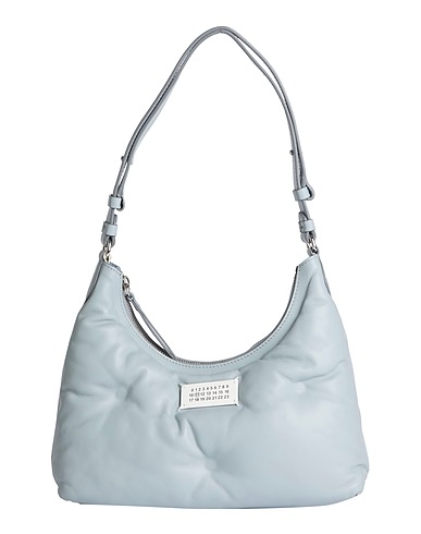 MAISON MARGIELA Shoulder bag Grey 100% Ovine leather, Cow leather, Brass, Zinc