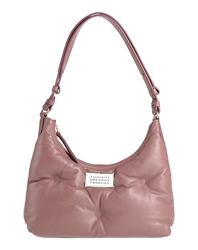MAISON MARGIELA Shoulder bag Mauve 100% Ovine leather, Cow leather, Brass, Zinc