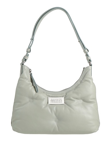 MAISON MARGIELA Shoulder bag Sage green 100% Ovine leather, Cow leather, Brass, Zinc
