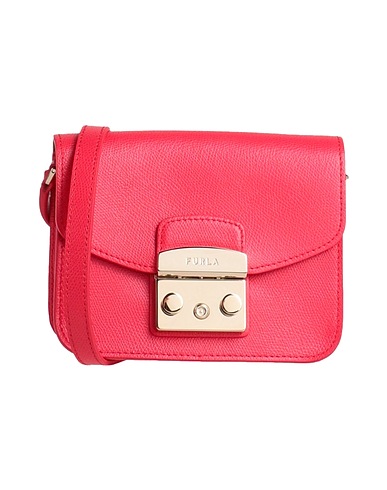 FURLA Cross-body bags Red 100% Leather