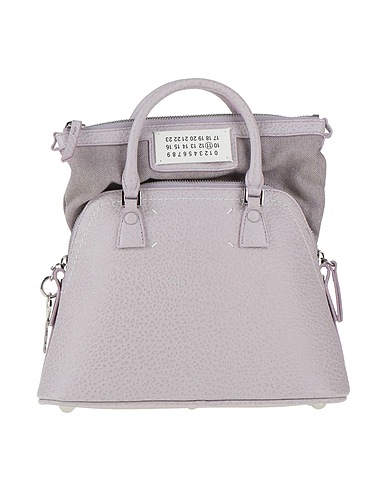 MAISON MARGIELA Borsa a mano Lilla Pelle, Fibre tessili