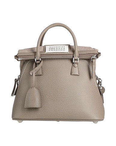 MAISON MARGIELA Handbag Lead Leather, Textile fibers