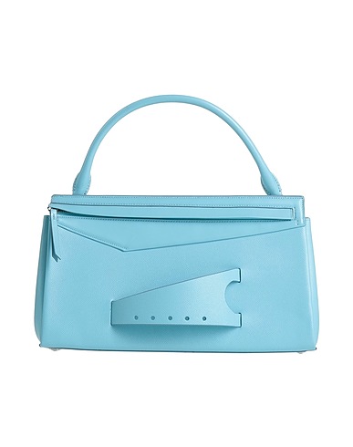 MAISON MARGIELA Handbag Sky blue 100% Cow leather, Zinc, Aluminium, Copper, Brass