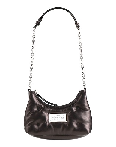 MAISON MARGIELA Schultertasche Dunkelviolett 100% Schafleder