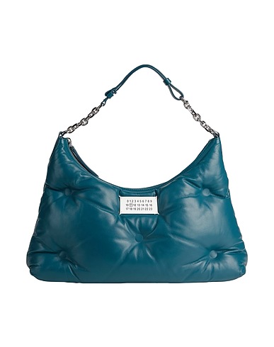 MAISON MARGIELA Shoulder bag Deep teal 100% Ovine leather