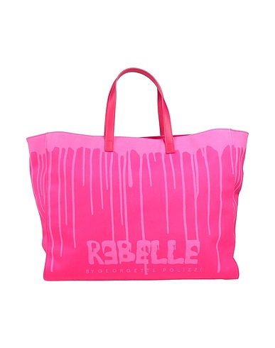 RƎBELLE Handbag Fuchsia 100% Cotton, Leather