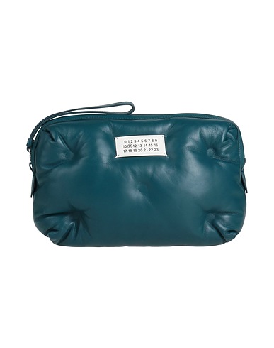MAISON MARGIELA Sac à main Vert pétrole 100% Cuir d'ovin, Zinc, Laiton, Aluminium
