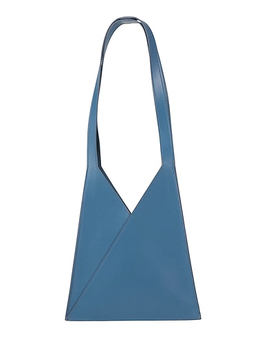 MM6 MAISON MARGIELA Shoulder bag Pastel blue 100% Cow leather, Polyurethane, Polyester, Viscose