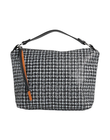GIANNI NOTARO Handbag Black Textile fibers, Leather