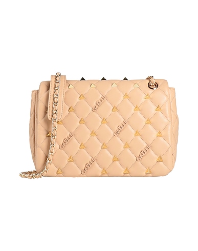 GAëLLE Paris Borsa a tracolla Beige 100% Poliuretano, Poliestere