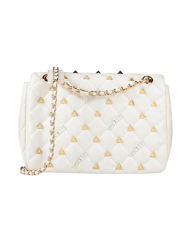 GAëLLE Paris Cross-body bags White 100% Polyurethane, Polyester