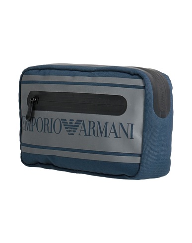 EMPORIO ARMANI Rucksack & bumbag Slate blue 100% Polyester