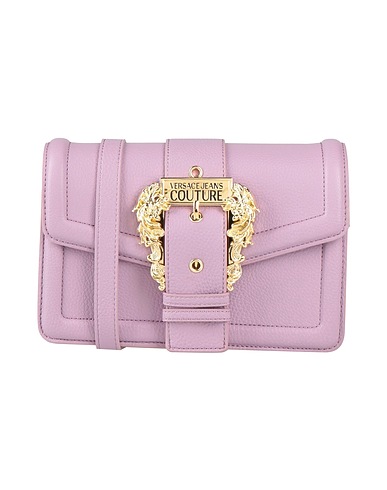 VERSACE JEANS COUTURE Across-body bag Mauve 100% Polyester, Polyurethane resin