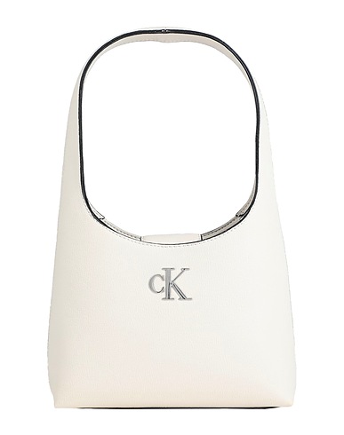 CALVIN KLEIN JEANS Handtasche Off white 51% Recyceltes Polyester, 49% Polyurethan