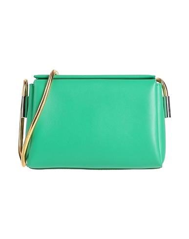 MARNI Borsa a tracolla Verde 100% Pelle di bovino, Ottone