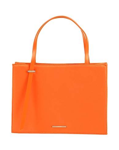 CALVIN KLEIN Handbag Orange 86% PES - Polyethersulfone, 14% Leather