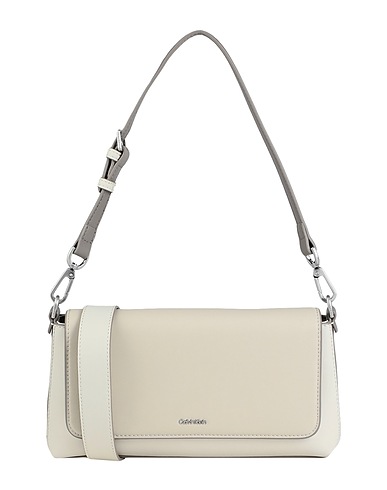 CALVIN KLEIN Borsa a mano Off white 51% Poliestere riciclato, 49% Poliuretano