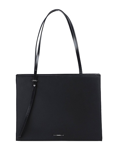 CALVIN KLEIN Handbag Black 86% PES - Polyethersulfone, 14% Leather