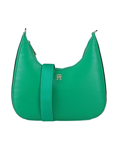TOMMY HILFIGER Borsa a tracolla Verde 52% Poliestere riciclato, 48% Poliuretano