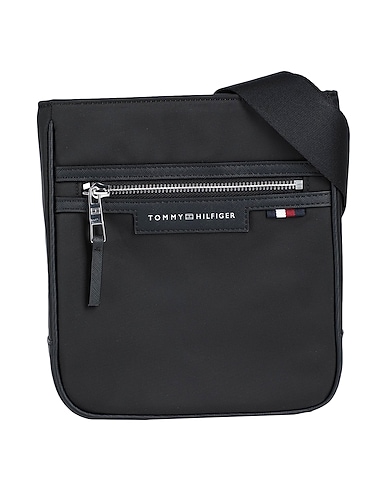TOMMY HILFIGER Borsa a tracolla Nero 75% Poliestere riciclato, 15% PES - Polietersolfoni, 10% Poliuretano