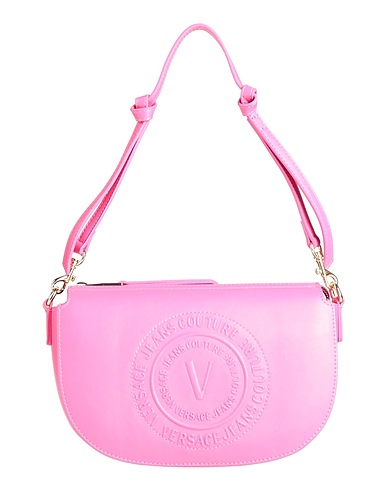 VERSACE JEANS COUTURE Handbag Magenta 100% Polyester, Polyurethane resin