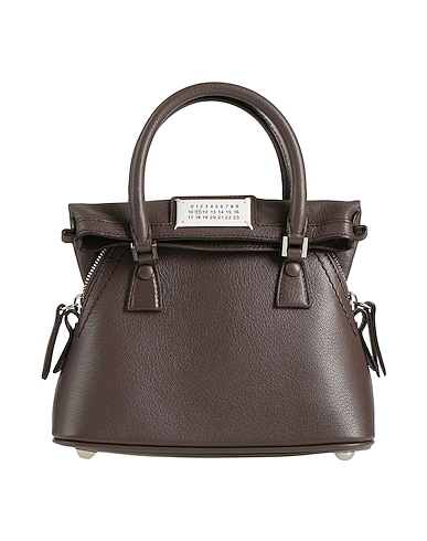 MAISON MARGIELA Handbag Dark brown 100% Goat skin, Cow leather, Brass, Zinc, Aluminium