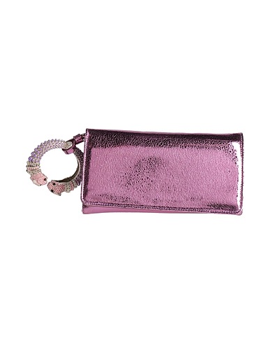 ROBERTO CAVALLI Handbag Mauve Leather, Polyester