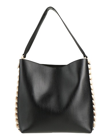 STELLA McCARTNEY Shoulder bag Black 51% Polyester, 49% Polyurethane
