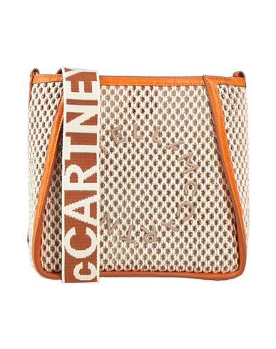 STELLA McCARTNEY Across-body bag Tan 80% Cotton, 15% Polyester, 5% Other Fibres, Polyurethane, Polyamide
